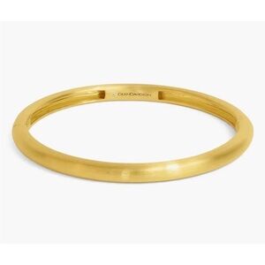 Dean Davidson Large Dune Hinge Bangle 22K Gold Plated Brushed Gold